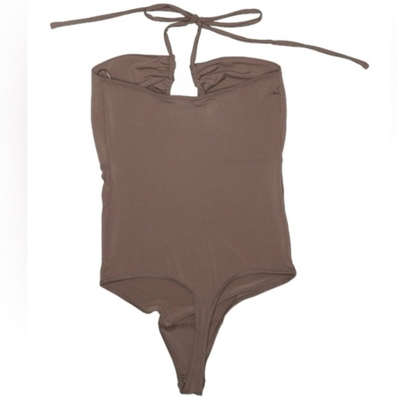 Abercrombie & Fitch brown halter bodysuit - Picture 2 of 5